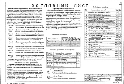 Состав фльбома. Типовой проект 902-2-27Альбом 1 Тип 2 Горизонтальные песколовки с круговым движением сточных вод производительностью 2700-4200 м.куб./сутки (56-83 л/сек). Строительная, технологическая и механические части. (Т-1851)