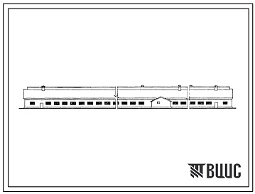 Фасады Типовой проект 8-02-441/66 Птицефабрика яичного направления на 50 тыс. кур-несушек с содержанием на глубокой подстилке