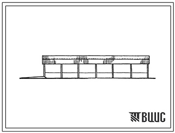 Фасады Типовой проект 815-49.13.87 Крытое навозохранилище для животноводческих ферм на 1500 и 3000 тонн (для строительства в Латвийской ССР)