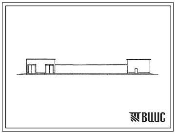 Фасады Типовой проект 814-7-1.13.86 Цех сушки льновороха, льносоломы и льнотресты на базе конвейерной сушилки производительностью 1 т/час (по сухому материалу) (для строительства в Белорусской ССР)