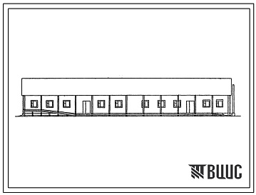 Фасады Типовой проект 808-5-41.86 Производственный корпус для пчеловодческой фермы на 1200 пчелиных семей (стены из дерева)