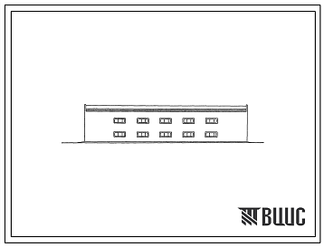 Фасады Типовой проект 816-1-118.87 Цех для ремонта комбайнов на 6 постановочных мест. Предназначен для технического обслуживания и ремонта комбайнов на готовых узлах и агрегатах. Размеры здания - 18x42 м. Расчетная температура: -30°С. Стены – кирпичные. Покрытие