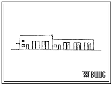 Фасады Типовой проект 816-1-191.90 Мастерская ремонтно-обслуживающей базы отделений (бригад) до 40 тракторов с теплой стоянкой и электродной котельной