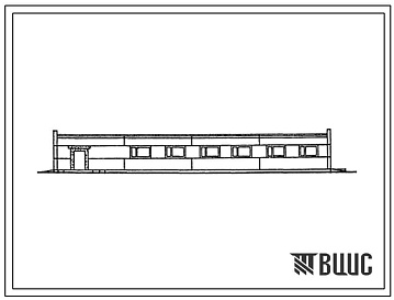 Фасады Типовой проект 807-11-20с.13.86 Санитарный пропускник на 30 человек для животноводческих и птицеводческих предприятий (для Азербайджанской ССР)