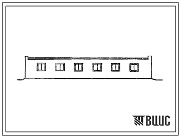 Фасады Типовой проект 807-10-105с.13.87 Изолятор на 15 мест для коров. Стены каменные (для Азербайджанской ССР)