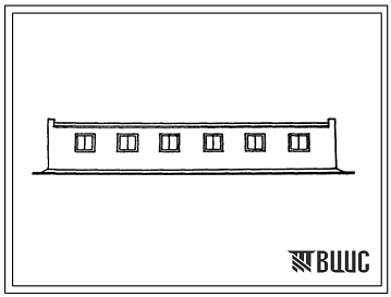 Фасады Типовой проект 807-10-103с.13.87 Изолятор на 10 мест для коров. Стены каменные (для Азербайджанской ССР)