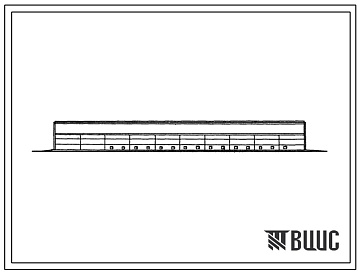 Фасады Типовой проект 805-3-13 Птичник на 28800 голов ремонтного молодняка кур в клеточных батареях БКМ-3 (с применением рамных конструкций)