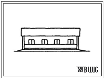 Фасады Типовой проект 803-4-55.13.87 Овчарня для содержания 200 голов ремонтного молодняка (рамный каркас деревянный). Для горных районов Украинской ССР
