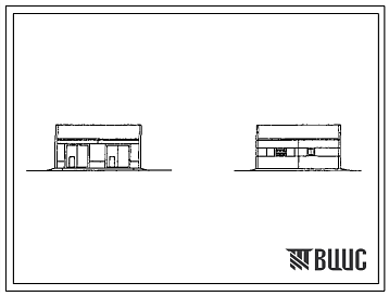 Фасады Типовой проект 816-2-42.88 Теплая стоянка на 6 тракторов
