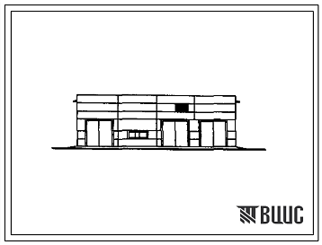 Фасады Типовой проект 816-2-49.90 Здание наружной мойки, диагностики и защиты машин от коррозии районного объединения «Агропромхимия». Предназначено для подготовки машин к ремонту или постановке на длительное хранение. Размеры здания - 24x24 м. Расчетная темпера