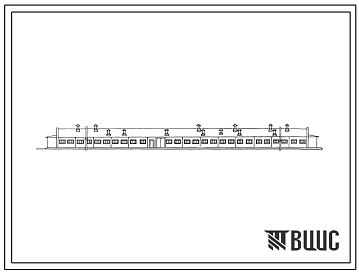 Фасады Типовой проект 802-5-57с.13.87 Свинарник для откорма 656 голов и проведения опоросов на 40 мест (для Казахской ССР)