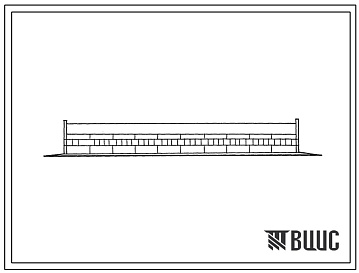 Фасады Типовой проект 802-5-52.86 Свинарник-откормочник на 640 мест. Стены панельные легкобетонные (для подсобных хозяйств)