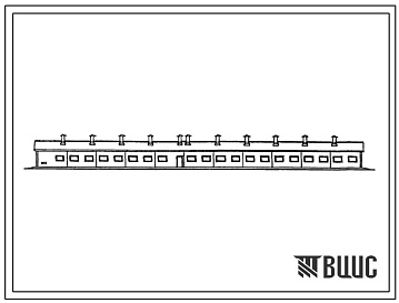 Фасады Типовой проект 801-4-172с.13.87 Здание для содержания 140 телок и нетелей (полносборное здание с рамным каркасом из конструкций высокой заводской готовности). Для Грузинской ССР