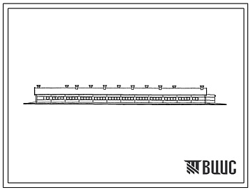 Фасады Типовой проект 801-4-145.13.87 Здание для откорма 250 голов молодняка крупного рогатого скота (для строительства в Литовской ССР)