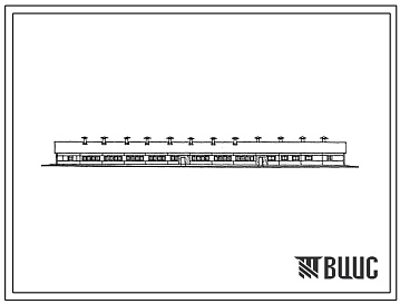 Фасады Типовой проект 801-3-67с.13.86 Родильная на 25 буйволиц с телятником на 120 голов и помещением для молодняка и нетелей на 160 голов (для Азербайджанской ССР)