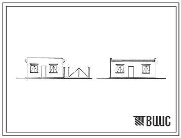 Фасады Типовой проект 817-258.87 Контрольно-пропускной пункт
