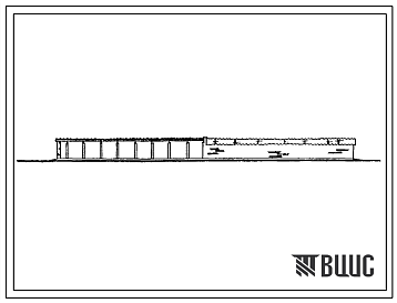 Фасады Типовой проект У.803-7-1.94 Трехстенный навес на 1500 овец