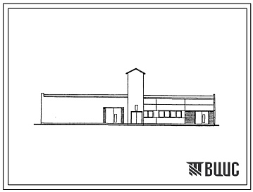 Фасады Типовой проект 802-6-20.13.87 Кормоприготовительный цех производительностью 20 т в смену для свиноводческих ферм (на базе оборудования С-3) для строительства в Латвийской ССР