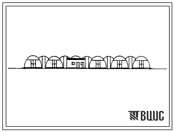 Фасады Типовой проект У.810-1-43.96 Теплица площадью 0,34 Га (украинский язык)
