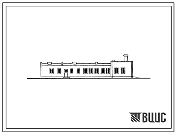 Фасады Типовой проект У.814-8-3.92 Колбасный цех мощностью 0,5 т изделий в смену со встроенным холодильником