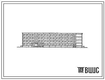 Фасады Типовой проект 21861-82 (03-80-135п) Казарма солдатская на 400 человек (в панельных конструкциях серии 135)