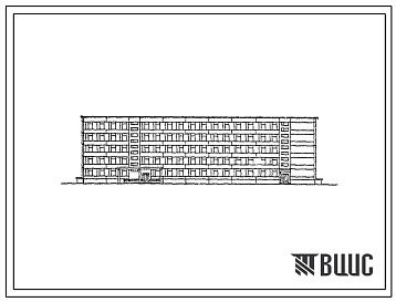 Фасады Типовой проект 21861-82 (03-81-135п) Казарма солдатская на 400 человек (в панельных конструкциях серии 135)