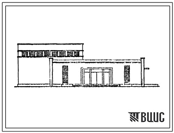 Фасады Типовой проект 506-19 Здание для тренажера КТС - Ан - 2м
