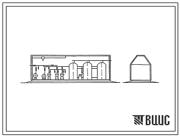 Фасады Типовой проект 402-22-53.86 Насосная станция хозпроизводственного (Q=90 м3/ч) и противопожарного (Q=65+117 м3/ч) водоснабжения