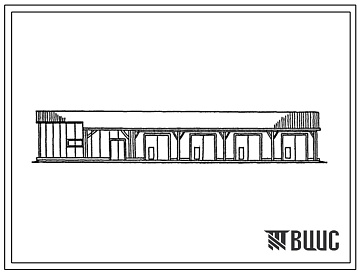 Фасады Типовой проект 813-2-48.88 Хранилище продовольственного картофеля из легких металлических конструкций вместимостью 1000 т