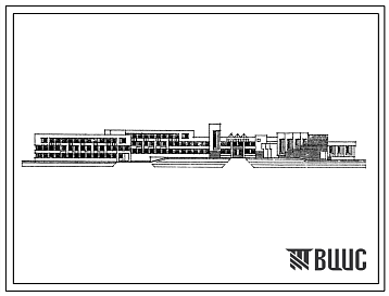 Фасады Типовой проект 234-01-161.88 Универсальное профтехучилище на 540 учащихся с выделенным блоком клубно-спортивных помещений
