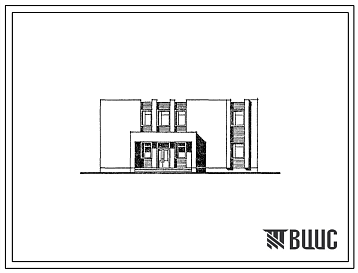 Фасады Типовой проект 284-1-223с.13.88 Комплексный приемный пункт на 8 рабочих мест. Для Молдавской ССР