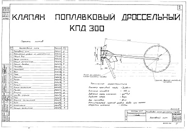 Состав фльбома. Серия ВС-02-28 КлапанАльбом 3 Клапан поплавковый дроссельный КПД 300