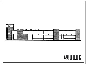 Фасады Типовой проект 501-7-12.89 Железнодорожный вокзал на 50 пассажиров.