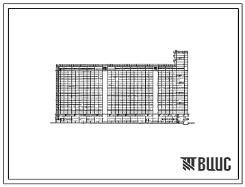 Фасады Типовой проект 702-9 Мельничный элеватор сборной конструкции типа МС-3х175-68 с силосными корпусам СКС-3-96.