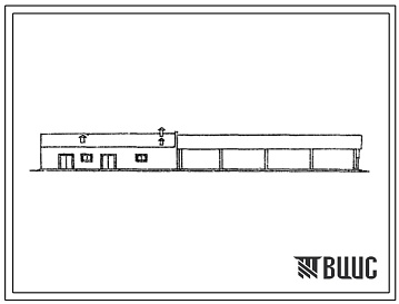 Фасады Типовой проект 807-20-21 Пункт искусственного осеменения овец с навесом на 200 баранов (стены кирпичные).