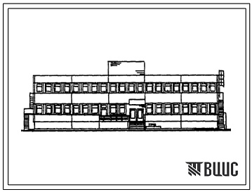 Фасады Типовой проект 807-19-6 База «Зооветснаб» с товарооборотом до 3 млн.рублей в год. Главный корпус.