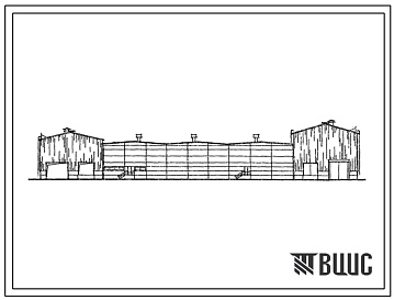 Фасады Типовой проект 709-9-17 Прирельсовый механизированный склад запасных частей без административных помещений, разовой емкостью 5,0 тыс.т с тупиковой технологической схемой переработки грузов.