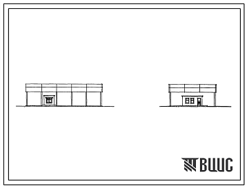 Фасады Типовой проект 507-66 Контрольно-технический пункт в троллейбусном парке (вариант в конструкциях главмоспромстройматериалов).