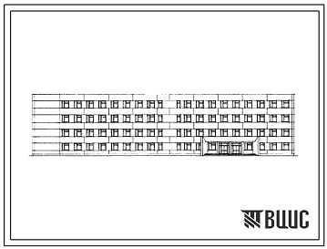 Фасады Типовой проект 232-2-67с Учебный корпус на 960 учащихся универсального комплекса зданий техникумов на 1440 учащихся (в конструкциях серии ИИС-04).