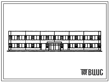 Фасады Типовой проект 282-1-174 Унифицированное типовое здание службы быта УТЭСБ-8.
