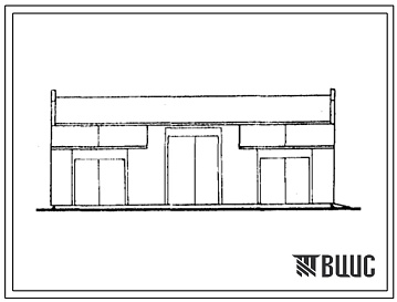 Фасады Типовой проект 816-2-3 Теплая стоянка на 12 тракторов