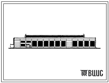Фасады Типовой проект 816-1-8 Цех по ремонту шасси тракторов типа Т-54В, Т-54С, Т-70С с программой 1000 ремонтов в год