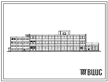 Фасады Типовой проект 816-1-7 Завод по ремонту автотракторного электрооборудования с программой 3,0 млн. руб. в год. Главный корпус