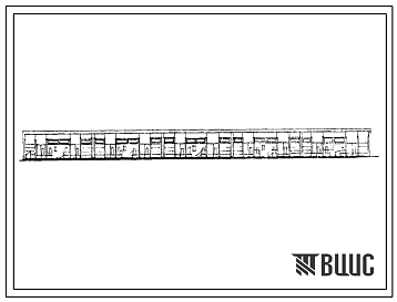 Фасады Типовой проект 709-2-1 Объединенные механизированные цехи ангарного типа по переработке тарно-упаковочных грузов. Тип 2ГС-216 м. Пролет 18+18 м