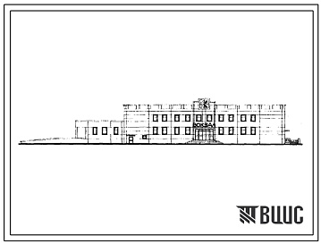 Фасады Типовой проект 501-7-1 Железнодорожный вокзал на 25 пассажиров, объединенный с помещениями СЦБ и связи