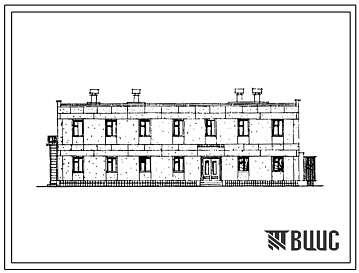 Фасады Типовой проект 416-5-22 Казарма военизированной охраны. Тип 1
