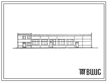 Фасады Типовой проект 416-9-16.83 Пункт технического обслуживания 40 электропогрузчиков