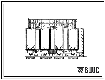 Фасады Типовой проект 708-7 Силосы для цемента диаметром 18 м