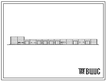 Фасады Типовой проект 810-3-3 Блок вспомогательных служб тепличного комбината площадью 18 га теплиц