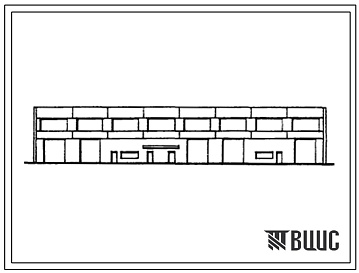 Фасады Типовой проект 503-9-4.83 Вспомогательный корпус автотранспортного предприятия на 300 грузовых автомобилей с частично закрытой стоянкой